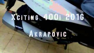 Akrapovic Kymko Xciting 400 i [upl. by Lemieux]