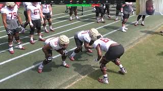 Florida State OL coach Alex Atkins  Gallop Technique [upl. by Calabrese]