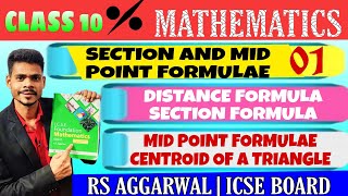 Class 10 mathssection and midpoint formulaedistance section midpoint and centroid formulas proof [upl. by Allard]