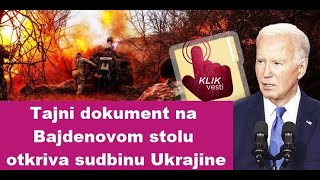 Tajni dokument na Bajdenovom stolu otkriva sudbinu Ukrajine [upl. by Neerual124]