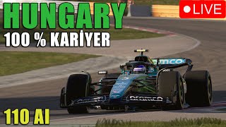 F1 24 100 KARİYER 110 AI  HUNGARY GP  RACE 13 f124 f1careermode [upl. by Ahsead]