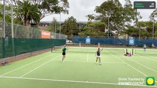 Monday Div 1 Comp StephLaura vs KarenLisa 64 63 65 [upl. by Annatnas]