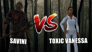 TOXIC VANESSA VS SAVINI JASON  Friday the 13th The game [upl. by Atig]