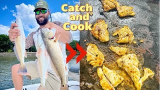 I’m gonna show you how to make the best REDFISH TACOS of your life after catching some Catch amp Cook [upl. by Alene]