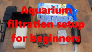 Aquarium filtration setup beginners guide [upl. by Anertak]