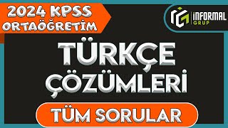 2024 KPSS Ortaöğretim Türkçe Çıkmış Soru Çözümleri  CEVAPLAR [upl. by Ynavoeg174]