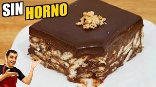 🍪🍫 El PASTEL de GALLETAS y CHOCOLATE más Delicioso ¡Sin HORNEAR  Receta Fácil  994 [upl. by Harac]