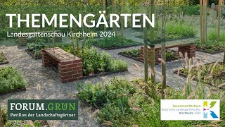 Themengärten der Landschaftsgärtner auf der Landesgartenschau Kirchheim  VGL Bayern [upl. by Sillsby]