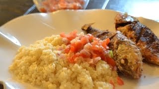 Recette du Attieke poisson  cuisine ivoirienne  how o cook attieke and fish [upl. by Lledal900]