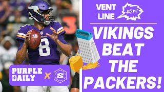 Minnesota Vikings WIN big over Green Bay Packers – VENT LINE [upl. by Lalat]