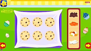 Bakery Game for Kids  Bake and Decorate 🍪 Cookies amp CupCakes 🧁  KidloLand Kids amp Toddler Games [upl. by Acemahs]