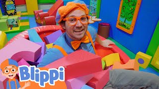 Blippis Indoor Playground Learning  Educational Videos For Kids [upl. by Nnylodnewg]