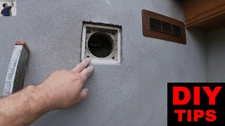 How to Fill Small amp Large Holes Outside  Exterior  External Wall and Patch Render [upl. by Lossa]