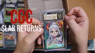 GRADES WE GOT FROM CGC CARDS FULL VIDEO cardgrading pokemon onepiece tcg [upl. by Asilej]