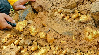 Treasure Hunting Digging For Treasure at the Mountain by Gold Miner Mining Exciting [upl. by Anselmi]