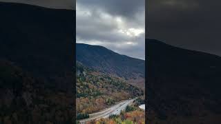 Artist Bluff and Franconia Notch in Fall newhampshire views hiking mountains travel fallcolors [upl. by Elleinet984]