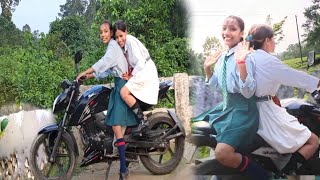 Bike revving crazy moment with sister  TVS Apache 160 4v  3dsr rider vlogs [upl. by Tandy692]