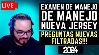 🔴 EXAMEN TEORICO DE MANEJO NEW JERSEY 2024 I PREGUNTAS FILTRADAS USA [upl. by Suoicerp]