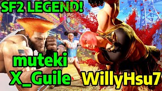 🔥STREET FIGHTER 6➥ XGuile Muteki GUILE ガイル VS WillyHsu7 MARISA マリーザ MASTER RANKS🔥 [upl. by Hal]