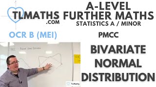 OCR MEI Statistics Minor A PMCC 08 Bivariate Normal Distribution [upl. by Araeic]