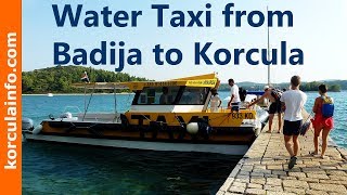 Water Taxi from Badija to Korcula [upl. by Goar]