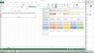 Excel How to Merge amp Center and Apply Heading Style [upl. by Ahsiloc]