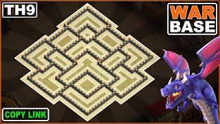 War Base TH9 Design 2024  Copy Link BaseofClans [upl. by Helmut]