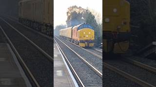 37405 amp 37407 Power Through Willington on 1Z33 [upl. by Adelia338]