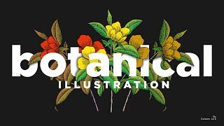 Illustrator Tutorials  Botanical Illustration Bruhes TL [upl. by Marcelia]