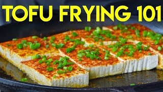 Three Chinese Tofu Frying Techniques [upl. by Yrdua]