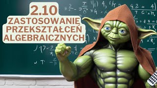 210 Zastosowanie przekształceń algebraicznych  Język Matematyki  Nowa MaTeMAtyka  NOWA ERA [upl. by Gina]