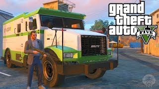 GTA 5 Money Truck Locations Offline  How To Make Huge Money Robbing Security Trucks [upl. by Ainevuol611]