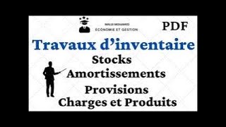 Provision  Balance Avant Inventaire Immobilisations Non Amortissables [upl. by Bakeman]