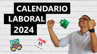 Calendario laboral 2024 en Excel [upl. by Ime]