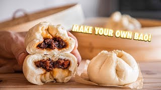 Easy Chinese BBQ Pork Steamed Buns Bao [upl. by Schoenburg]