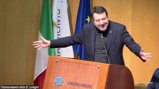 SALVINI INTERVIENE ALL’EVENTO “IL PONTE SULLO STRETTO E L’IMPATTO SOCIALE ECONOMICO ED AMBIENTALEquot [upl. by Aleahc703]