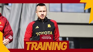 🤝 BENVENUTO ANGELINO 🇪🇸  IL SUO PRIMO ALLENAMENTO IN GIALLOROSSO [upl. by Kcirdlek3]