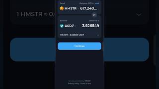 Tonkeeper convert Hamster token cryptocurrency crypto bitcoin [upl. by Annibo587]