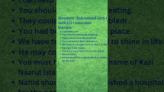 Modal Verbs Structure of Modal Verb with examples English Grammar Easy English 360 [upl. by Eatnoed]