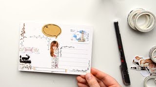 Decorate postcards with me  how to [upl. by Willock]