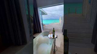 Water villa with private pool in The Maldives travel shorts maldives honeymoon indian [upl. by Eirrac]