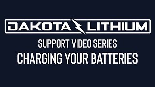 Support Video Series  Charging your batteries [upl. by Kanal]