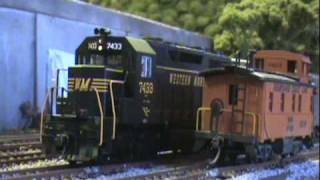 Delmarva Model Railroad Club WM Mixed from Parkersburg Low Yard to Grafton [upl. by Mizuki]