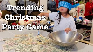 Christmas Party Game  Money Game Challenge with the family 2021 [upl. by Asillim178]