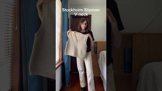 New make ✨ petiteknit stockholmslipovervneck fashion chill diyfashion ootd sewingprojects [upl. by Nylrebmik]