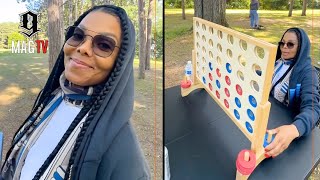 Janet Jackson Admits To Never Playing Connect Four At Her 4th Of July BBQ 🤷🏾‍♂️ [upl. by Ellenor475]