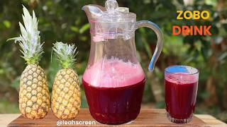 HOW TO MAKE THE BEST ZOBO DRINK RECIPE   HOW TO MAKE HIBISCUS DRINK [upl. by Bari]