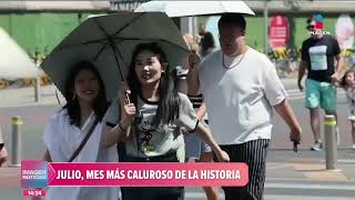 Julio 2023 el mes más caluroso de la historia  Noticias con Crystal Mendivil [upl. by Godspeed]