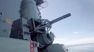 Closein Weapon System Test Fire – The Last Line Of Defence For Aircraft Carrier [upl. by Aldarcie]