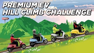 Electric Scooter Hill Climb Test  Ola S1 Pro vs Ather 450X vs TVS iQube vs Bajaj Chetak Episode 1 [upl. by Russi201]